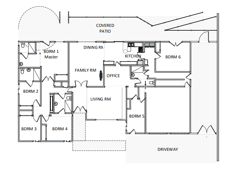 Villa Living Floor Plan in Rancho Cucamonga
